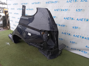 Quarter wing rear left BMW X3 F25 11-17 on the body, black, pokes