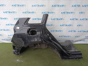 Quarter wing rear right Audi Q5 8R 09-17 on the body, black, butt