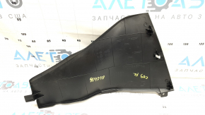Mazda CX-9 16-23 front left side center console trim, black, scuffed