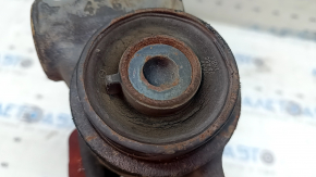 Mazda CX-9 16-23 front lower left control arm, cracked silent block, torn rusty boot