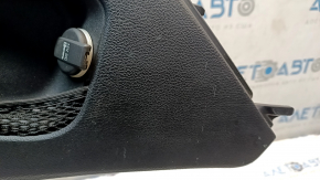 Right side center console trim for a 1995 Dodge Challenger, black, with a plug and cigarette lighter, scratches