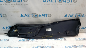 Right side center console trim for a 1995 Dodge Challenger, black, with a plug and cigarette lighter, scratches