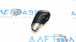 Mazda CX-9 16-23 gear knob, black leather, scratches, worn