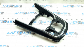 Mazda CX-9 16-19 center console trim, black, scratches, chrome peeling