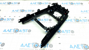 Mazda CX-9 16-19 center console trim, black, scratches, chrome peeling