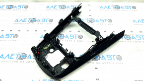 Mazda CX-9 16-19 center console trim, black, scratches, chrome peeling
