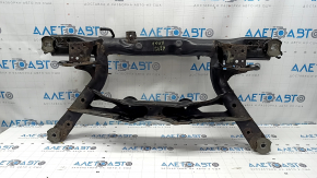 The rear subframe of the Audi A3 8V 15-18 4d AWD is rusty.