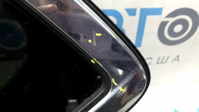 Rear left window glass, Mazda CX-9 16-23, chrome, scratches on chrome, torn seal