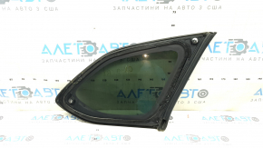 Rear left window glass, Mazda CX-9 16-23, chrome, scratches on chrome, torn seal