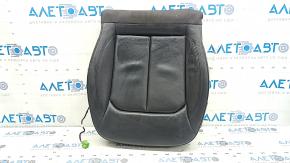 Driver's seat cushion upholstery for Audi A3 8V 15-20 4d, 5d, black leather, heated, needs cleaning, wrinkled