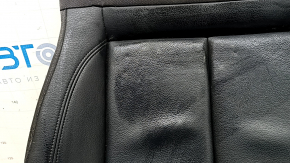 Driver's seat cushion upholstery for Audi A3 8V 15-20 4d, 5d, black leather, heated, needs cleaning, wrinkled