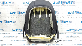 Audi A3 8V 15-20 4d, 5d passenger seat back upholstery, black leather, heated