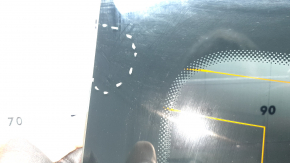 Rear window of Audi A4 B9 17-19, heated, non-factory tinted, scratches, broken contact