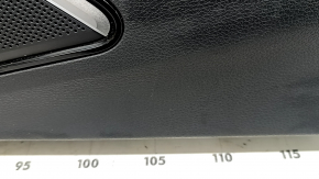 Door trim, front right, Audi A3 8V 15-20 4d, 5d, black, leather, black leather armrest, Bang and Olufsen, aluminum insert, with handle, scratches 