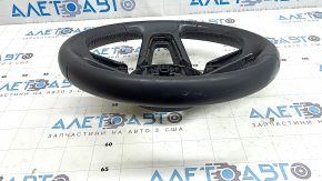 Bare steering wheel Audi A3 8V 15-20 leather, black, without paddles, without buttons, scratches, worn