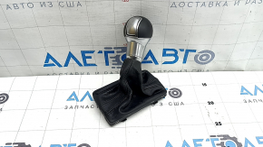Audi A3 8V 15-20 S-tronic gear knob, black stitching, scratches on leather