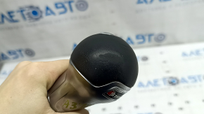 Audi A3 8V 15-20 S-tronic gear knob, black stitching, scratches on leather