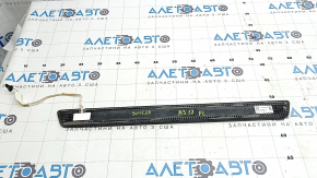 Audi A3 8V 17-20 4D black outer front left door sill trim with chrome insert and backlight, S-line, scratches