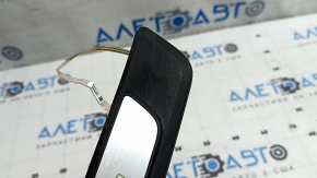 Audi A3 8V 17-20 4D black outer front left door sill trim with chrome insert and backlight, S-line, scratches