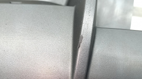 Audi A3 8V 17-20 S-line rear bumper lip with 2 single pipes, silver, scratches