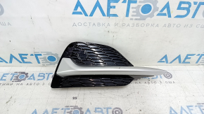 Right front bumper grille for Nissan Rogue Sport 20-22 with molding, SL, sand
