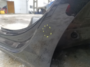 Quarter wing rear left Audi A4 B9 17-25 on the body, black, butt