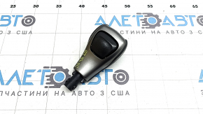 Jeep Cherokee KL 19-21 gear knob, black, leather, scratches