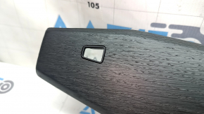 Right front panel trim for Audi A4 B9 17-25, natural gray wood, quattro, scratches