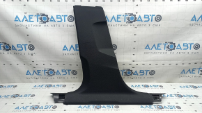Lower left center pillar trim for Audi A4 B9 17-25, black, scratches