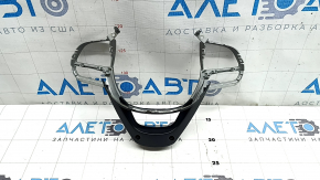 Jeep Cherokee KL 19-23 steering wheel cover, dark gray, 3-piece, broken fasteners