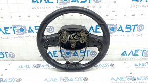 Jeep Cherokee KL 14-21 leather steering wheel, black, heated, worn, scratches