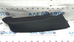 Right side bolster for the 2nd row of seats for the Audi A4 B9 17-19, black leather