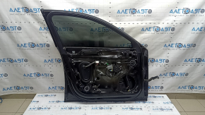 Front left door assembly for Audi A4 B9 17-19 keyless, black LY9B, scratches on molding