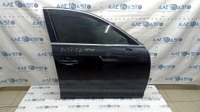 Front right door assembly for Audi A4 B9 17-19 black LY9B, keyless, scratches on molding, bumper