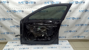 Front right door assembly for Audi A4 B9 17-19 black LY9B, keyless, scratches on molding, bumper
