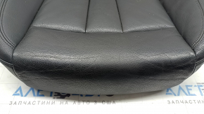 Audi A4 B9 17-19 driver's seat cushion upholstery, black leather, heated, needs cleaning, cracked