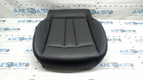 Audi A4 B9 17-19 passenger seat cushion upholstery, black leather, heated, ready to clean