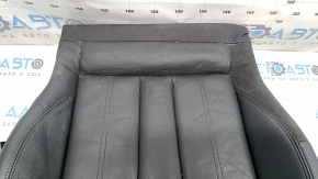 Audi A4 B9 17-19 passenger seat cushion upholstery, black leather, heated, ready to clean