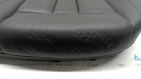 Rear seat cushion for Audi A4 B9 17-19, black leather, heated, dented, dry cleanable, scratched