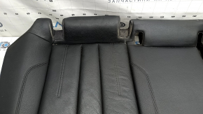 Rear seat cushion for Audi A4 B9 17-19, black leather, heated, dented, dry cleanable, scratched