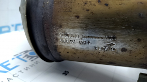 Audi A3 8V 15-20 2.0T exhaust pipe with catalytic converter for 2 single exhausts, mesh torn