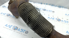 Audi A3 8V 15-20 2.0T exhaust pipe with catalytic converter for 2 single exhausts, mesh torn
