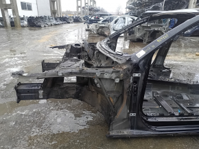 Front left quarter panel for Audi A4 B9 17-20 on the body, black