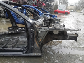 Front right quarter panel for Audi A4 B9 17-20 on the body, black