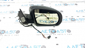 Right side mirror assembly Jeep Cherokee KL 14-21 5-pin, heated, black, scratched