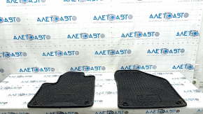 Set of Jeep Cherokee KL 15-23 floor mats, black, ready for cleaning