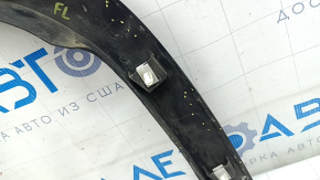 Jeep Cherokee KL 19-23 front left fender arch trim: structure, scratches, broken fasteners, cracks