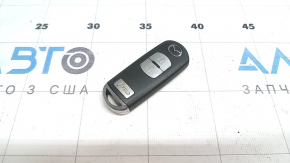 Mazda CX-9 16-20 smart key, 3 buttons, worn chrome finish