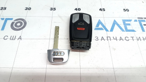 Smart key for Audi A4 B9 17-21, type 2, 4 buttons, worn, scratched, dented