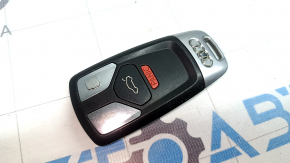 Smart key for Audi A4 B9 17-21, type 2, 4 buttons, worn, scratched, dented